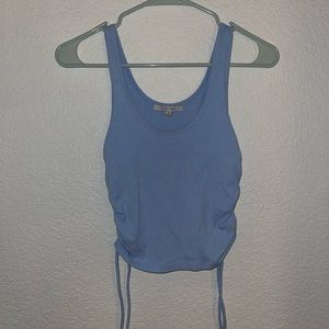 Light blue crop top